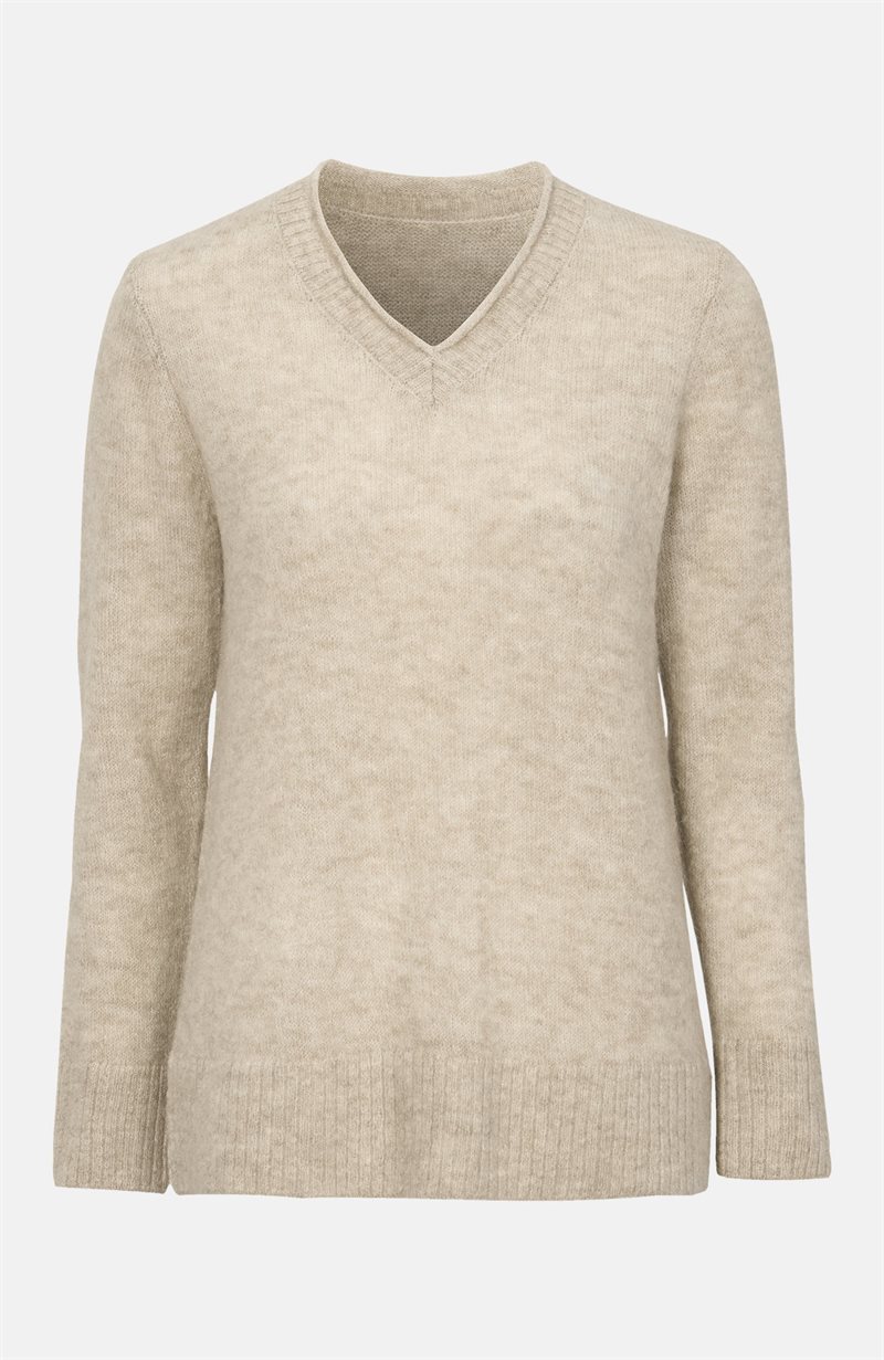 Läs mer om Tröja i alpacka och återvunnen polyester