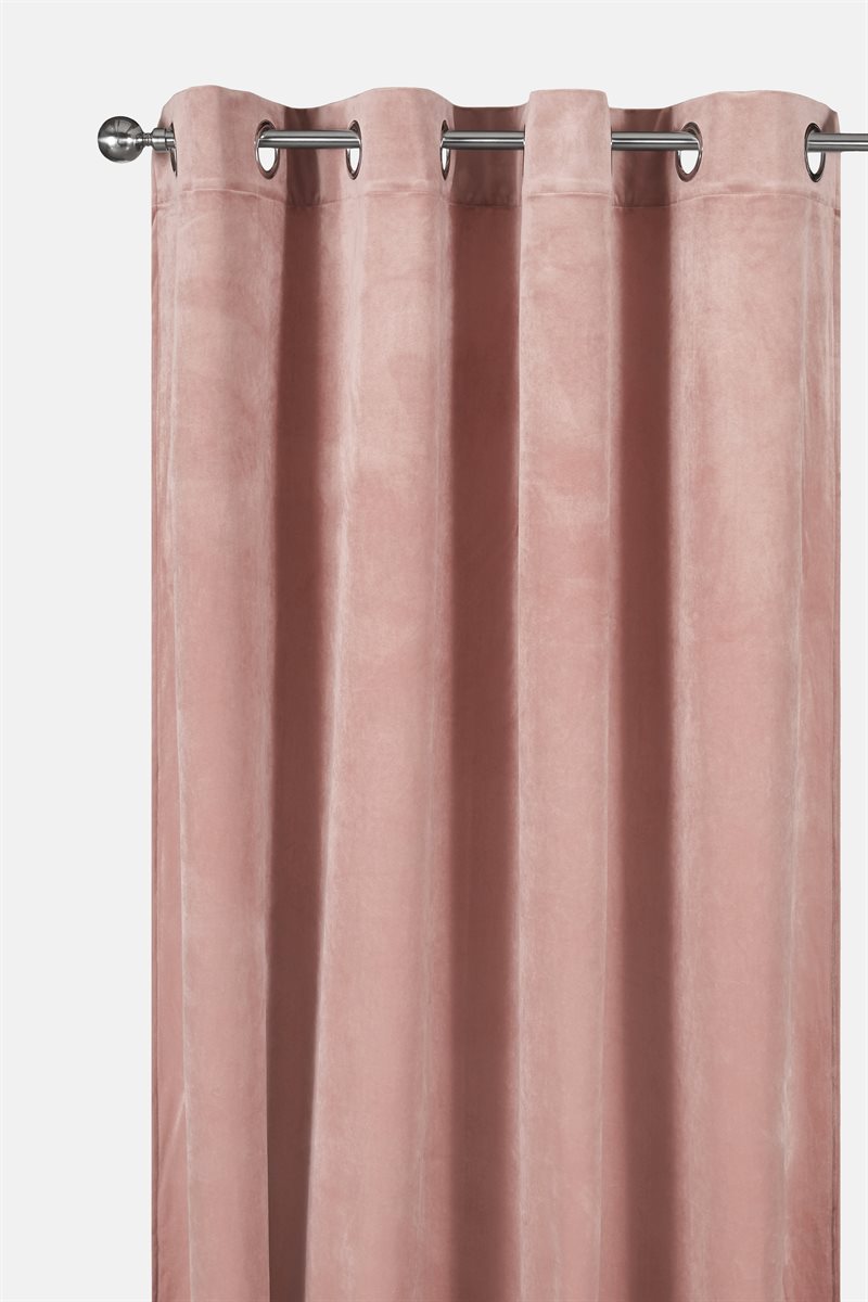 Läs mer om Gardinlängder sammet enfärgad 2-pack