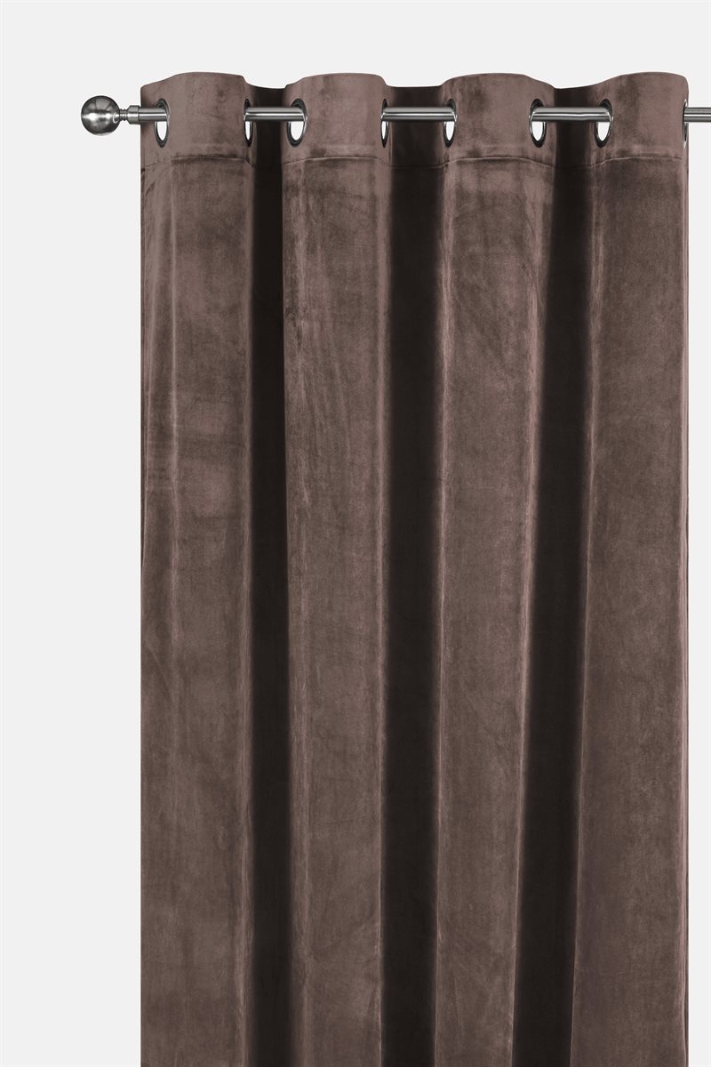 Läs mer om Gardinlängder sammet enfärgad 2-pack