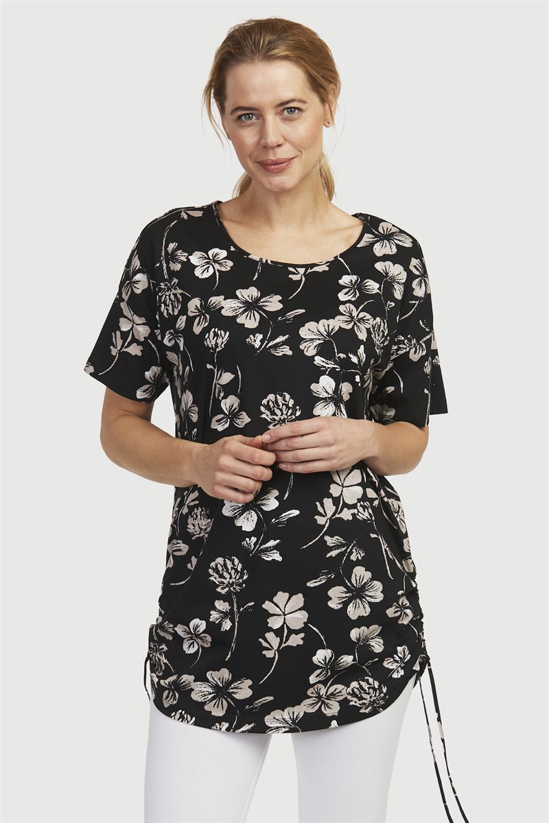 Läs mer om Kortärmad topp i lång modell 2-pack