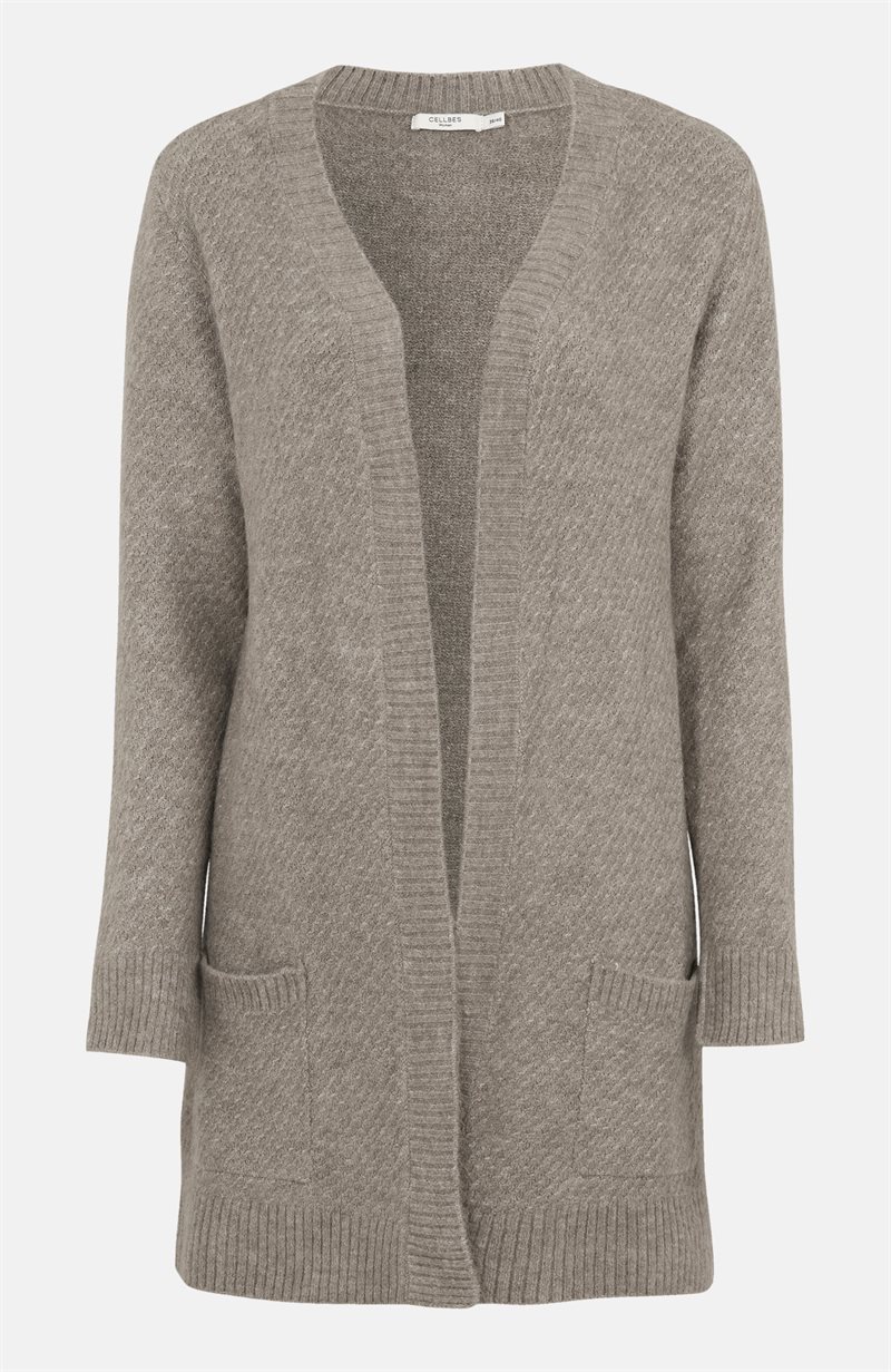 Läs mer om Mönsterstickad cardigan