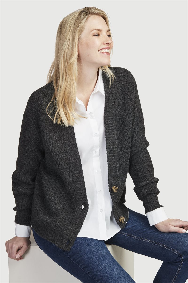 Läs mer om Kort cardigan med knappar