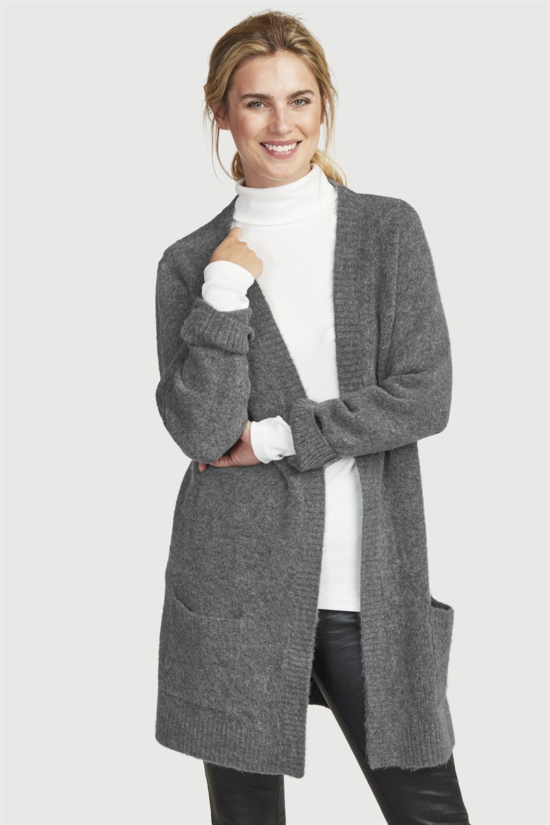 Läs mer om Mönsterstickad cardigan