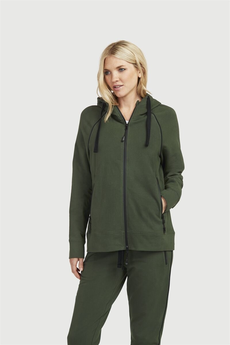 Läs mer om Sweatshirtjacka med huva