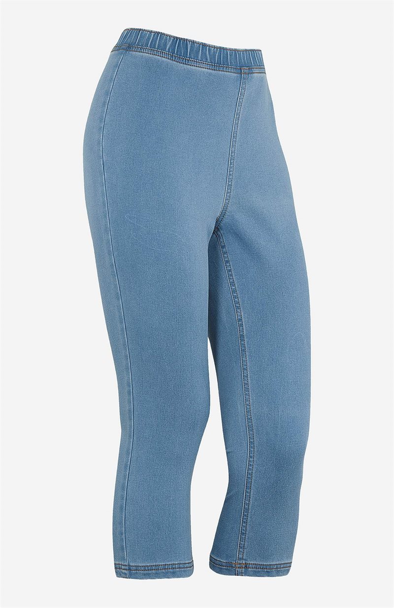 Denim caprileggings