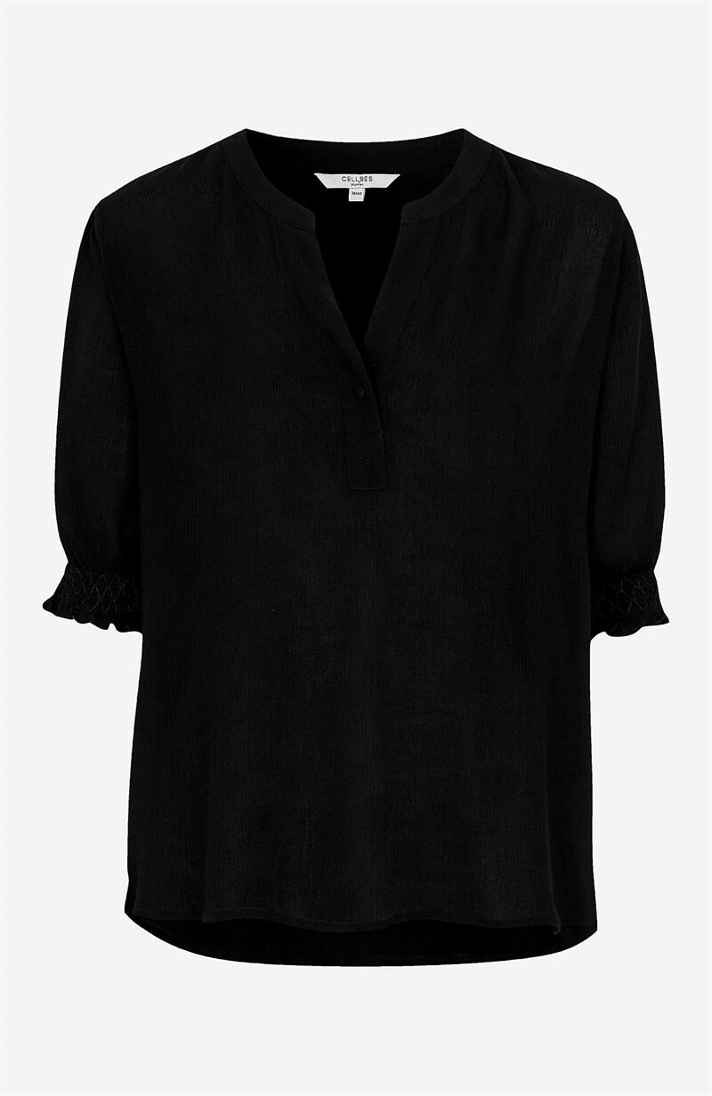 Läs mer om Crepe blus med smock