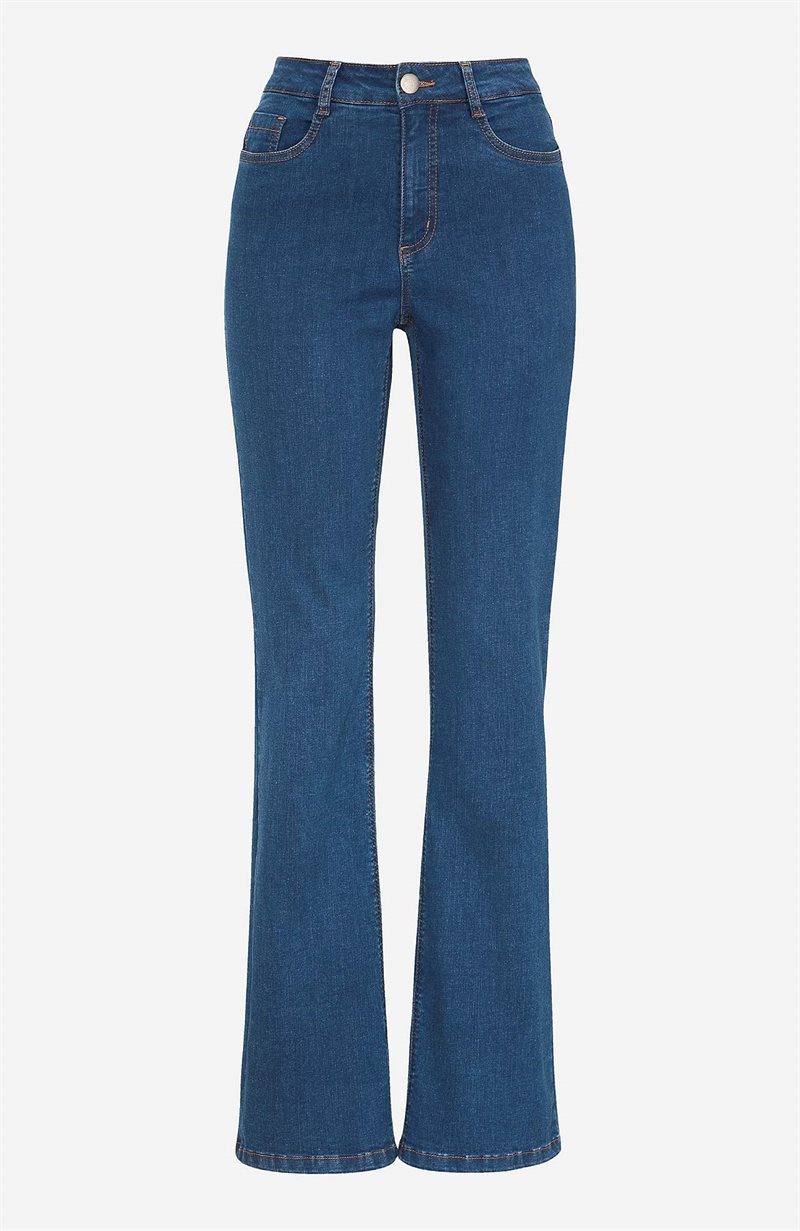 Bootcut jeans med hög midja