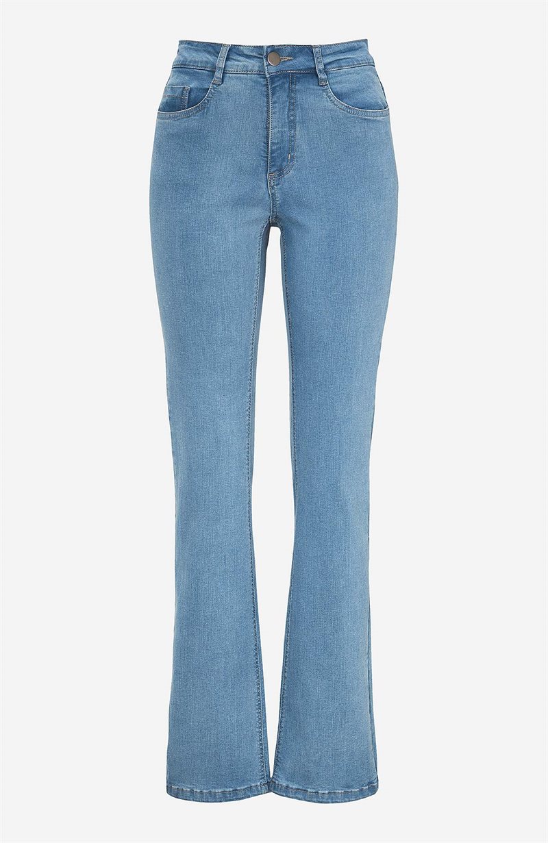 Läs mer om Bootcut jeans med hög midja