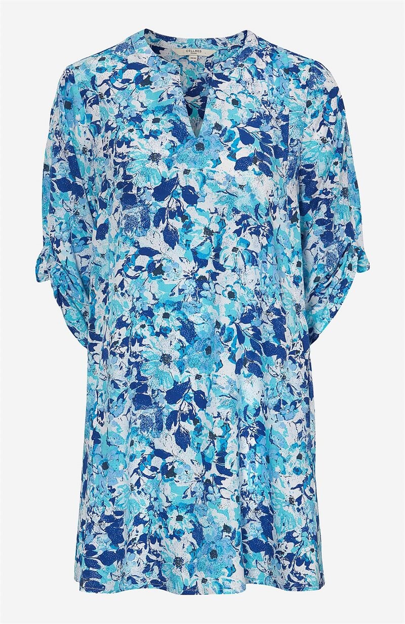 Läs mer om Mönstrad tunika med 3/4-ärmar Mona tunic