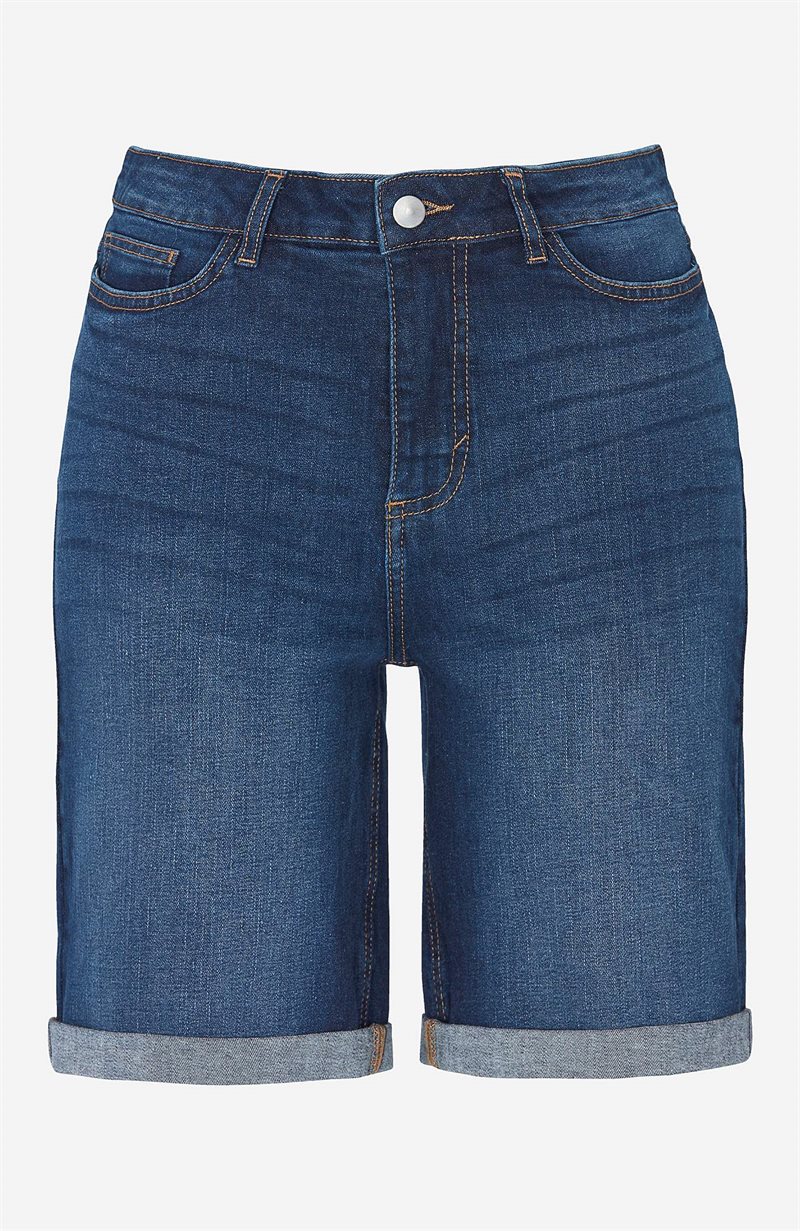 Jeansshorts med bekväm stretch