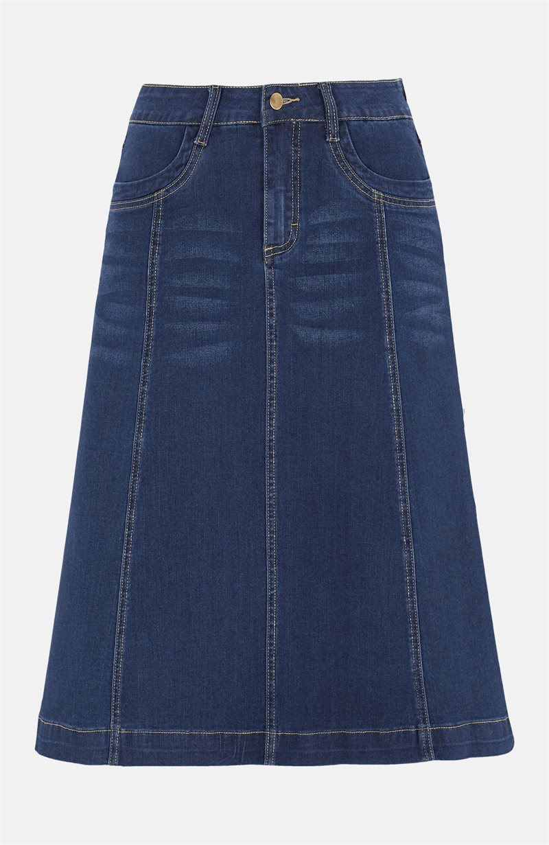Läs mer om Utställd denimkjol