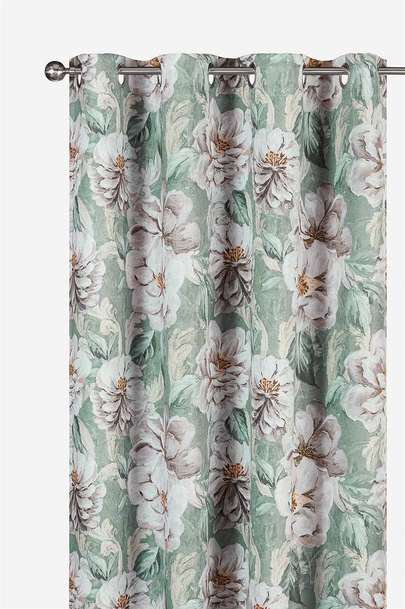 Läs mer om Mörkläggningsgardin storblommig 2-pack