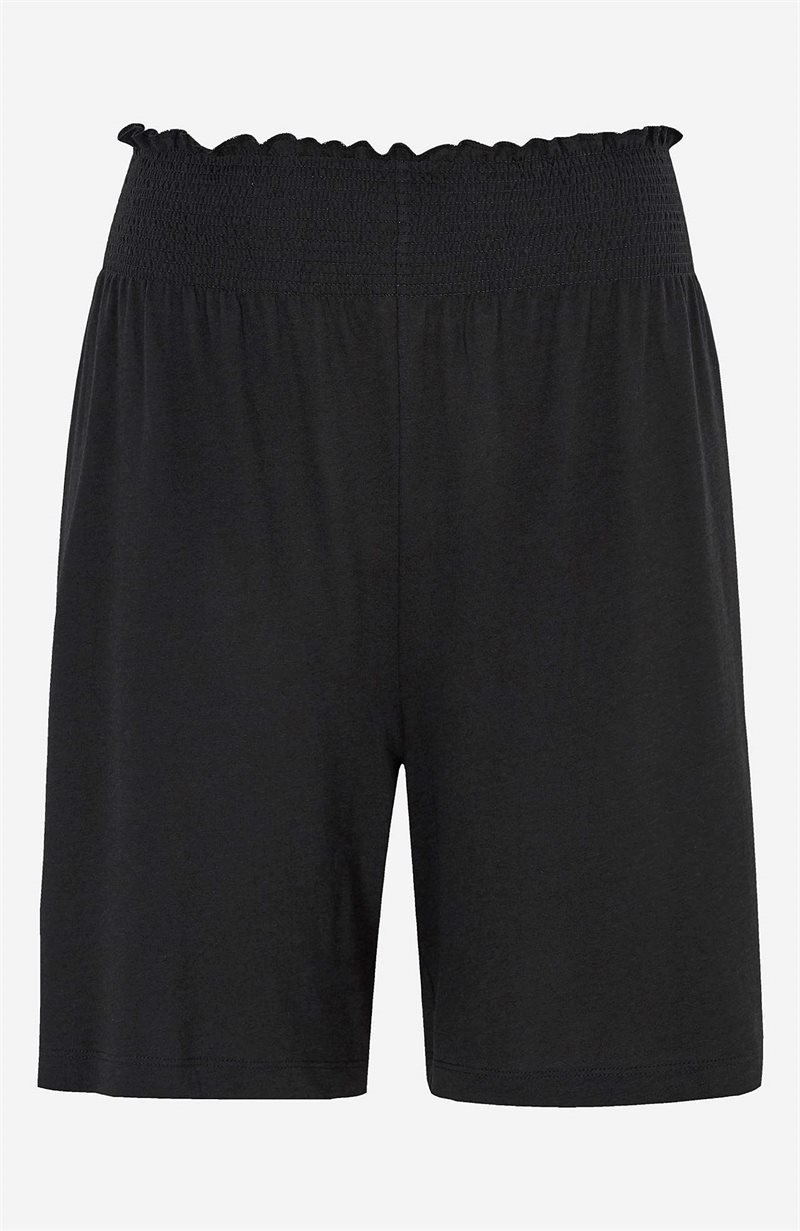 Läs mer om Shorts i trikå med smocklinning