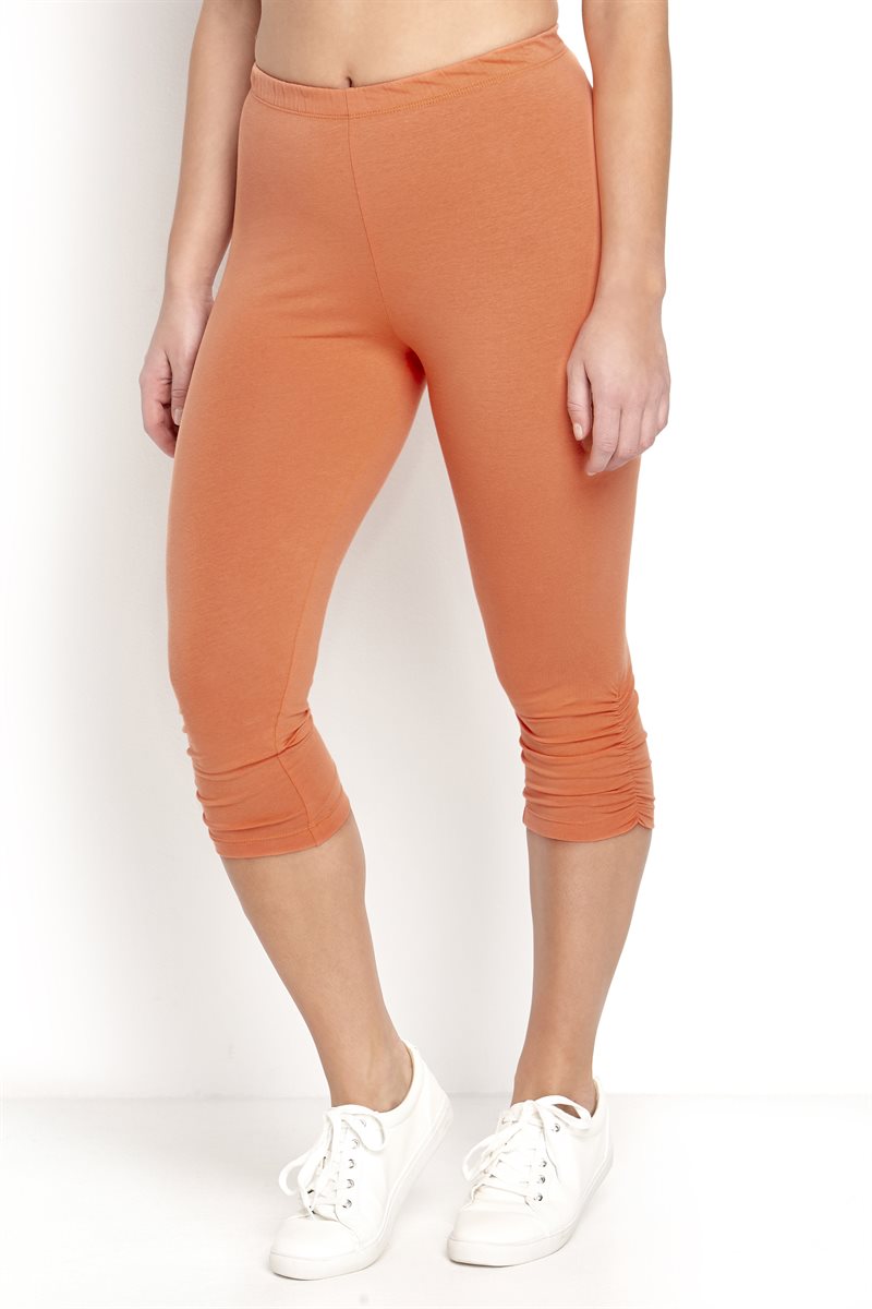 Läs mer om Caprileggings med resårdetalj 2-pack