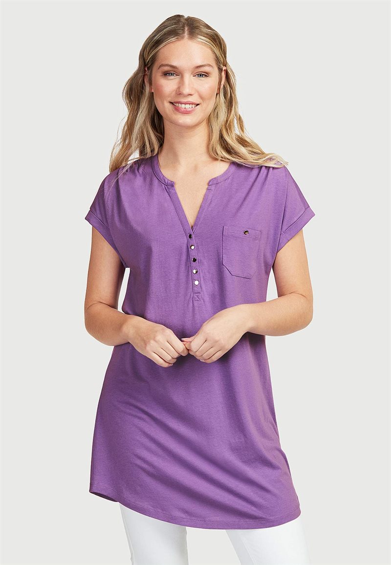 Trikåtunika med metallknappar 24792