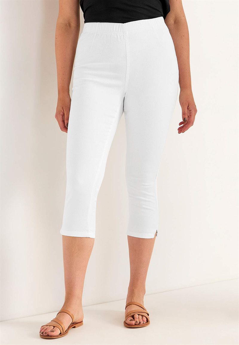 Bekväm capribyxa i bomullstwill Caroline 24745