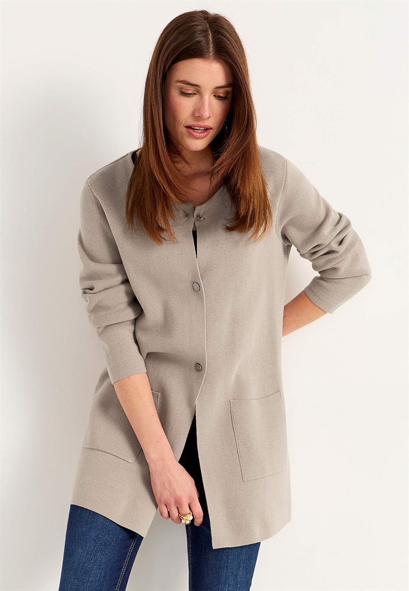 Cardigan i bomull 38154