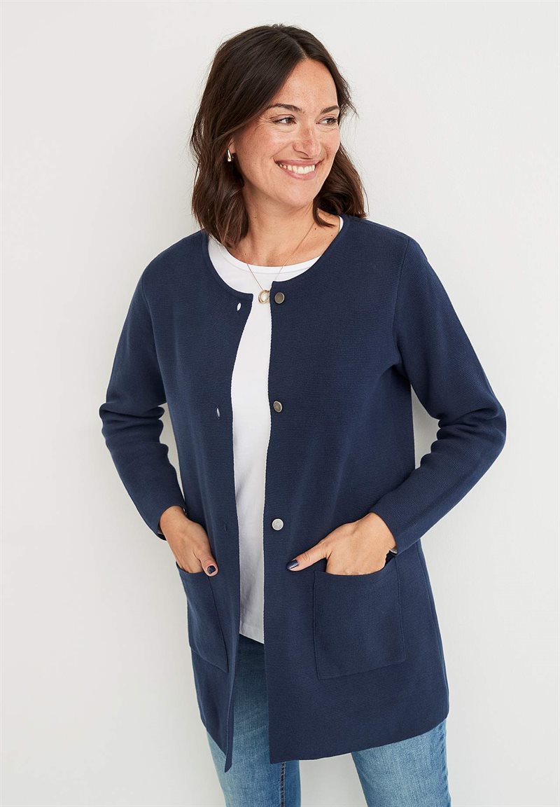 Cardigan i bomull 38165