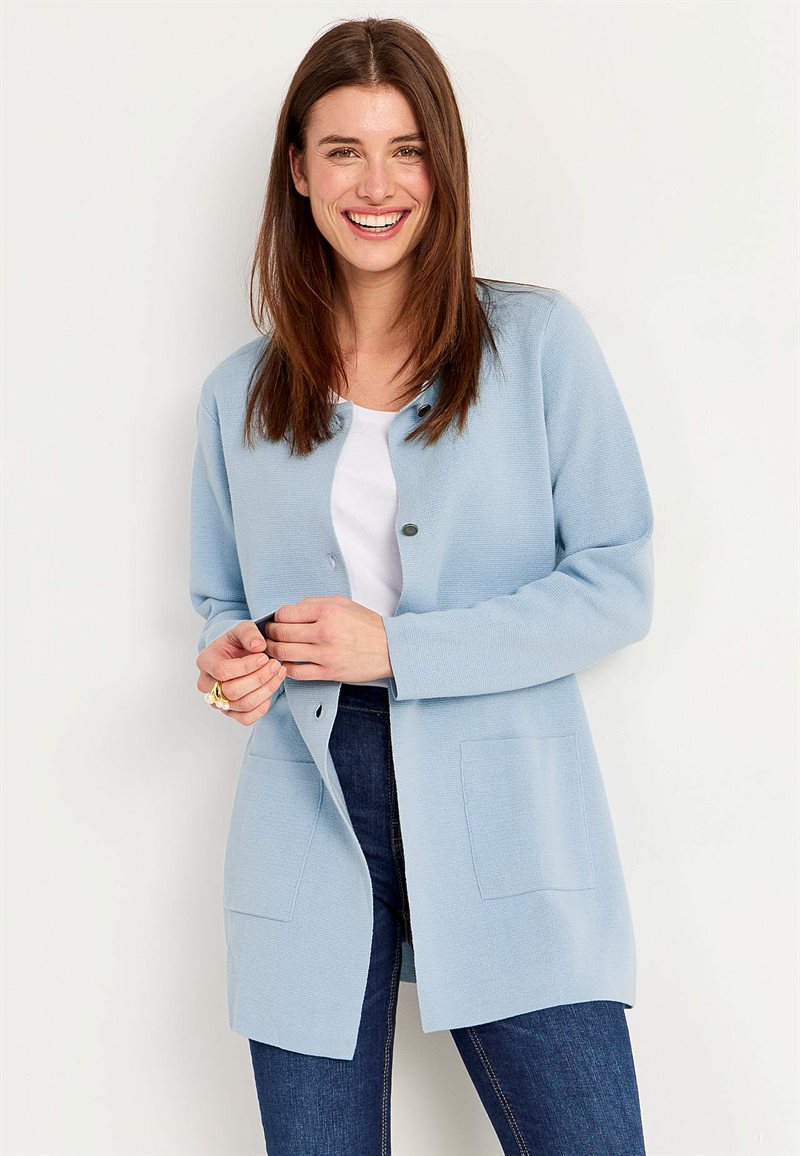 Cardigan i bomull 38174