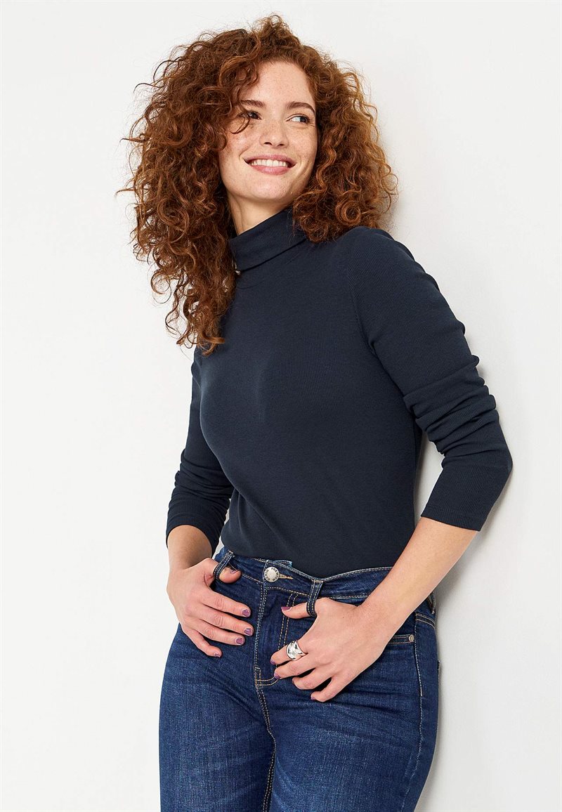 Product Image for Ribbad polotröja i ekologisk bomull