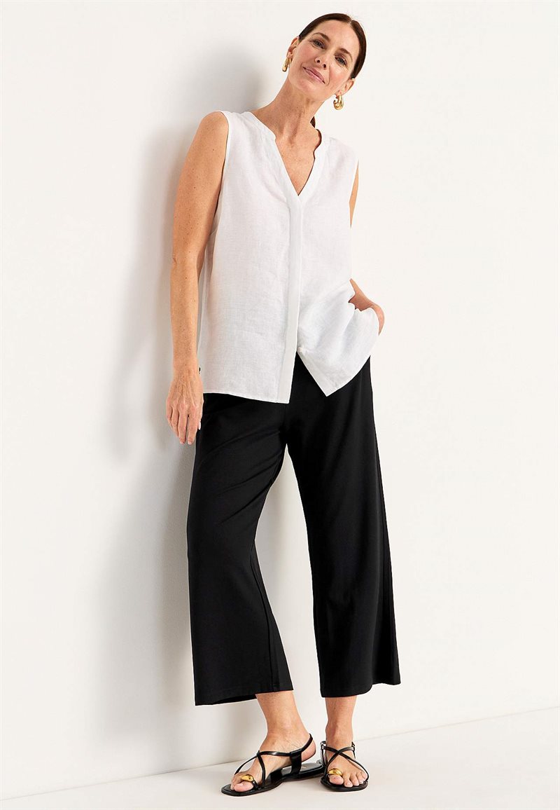 Culottebyxa i mjuk bomulls- och modalblandning Lisette 30979