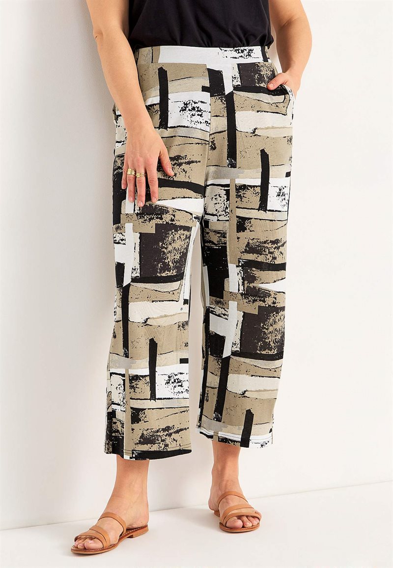 Culottebyxa i mjuk bomulls- och modalblandning Lisette 30992