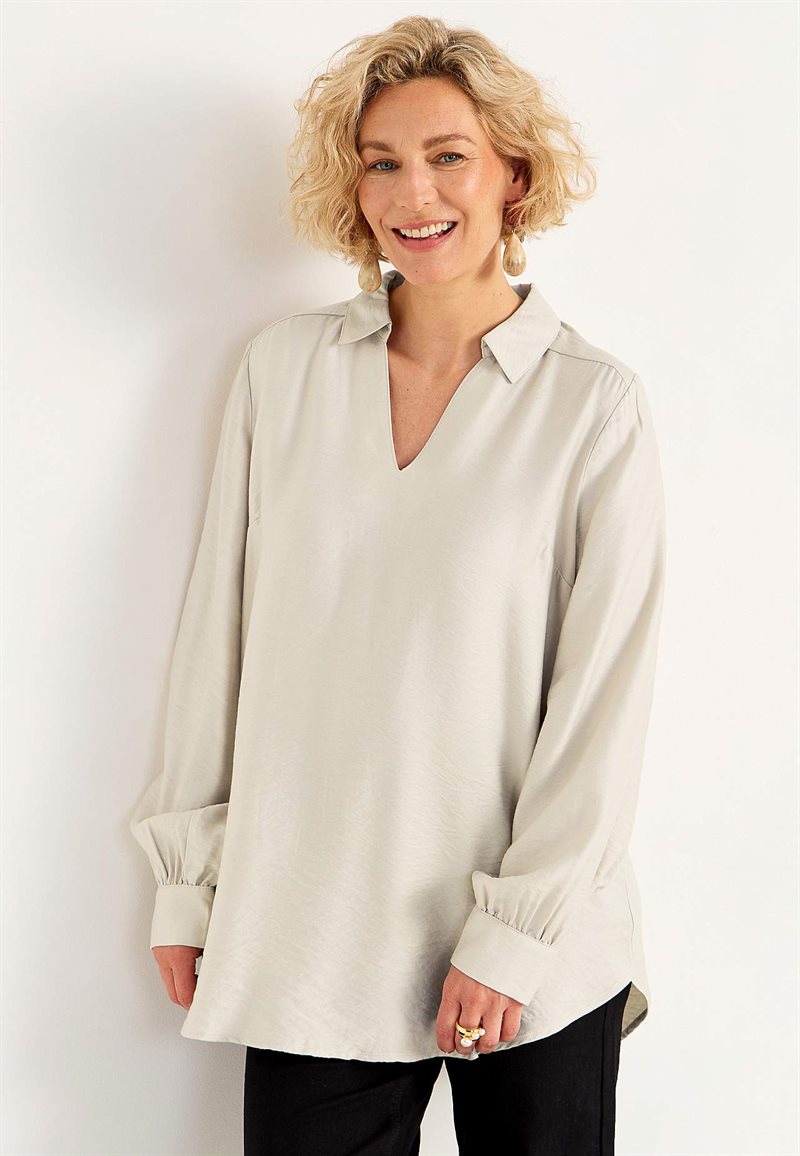 LÃ¥ngÃ¤rmad, vÃ¤vd tunika 31156