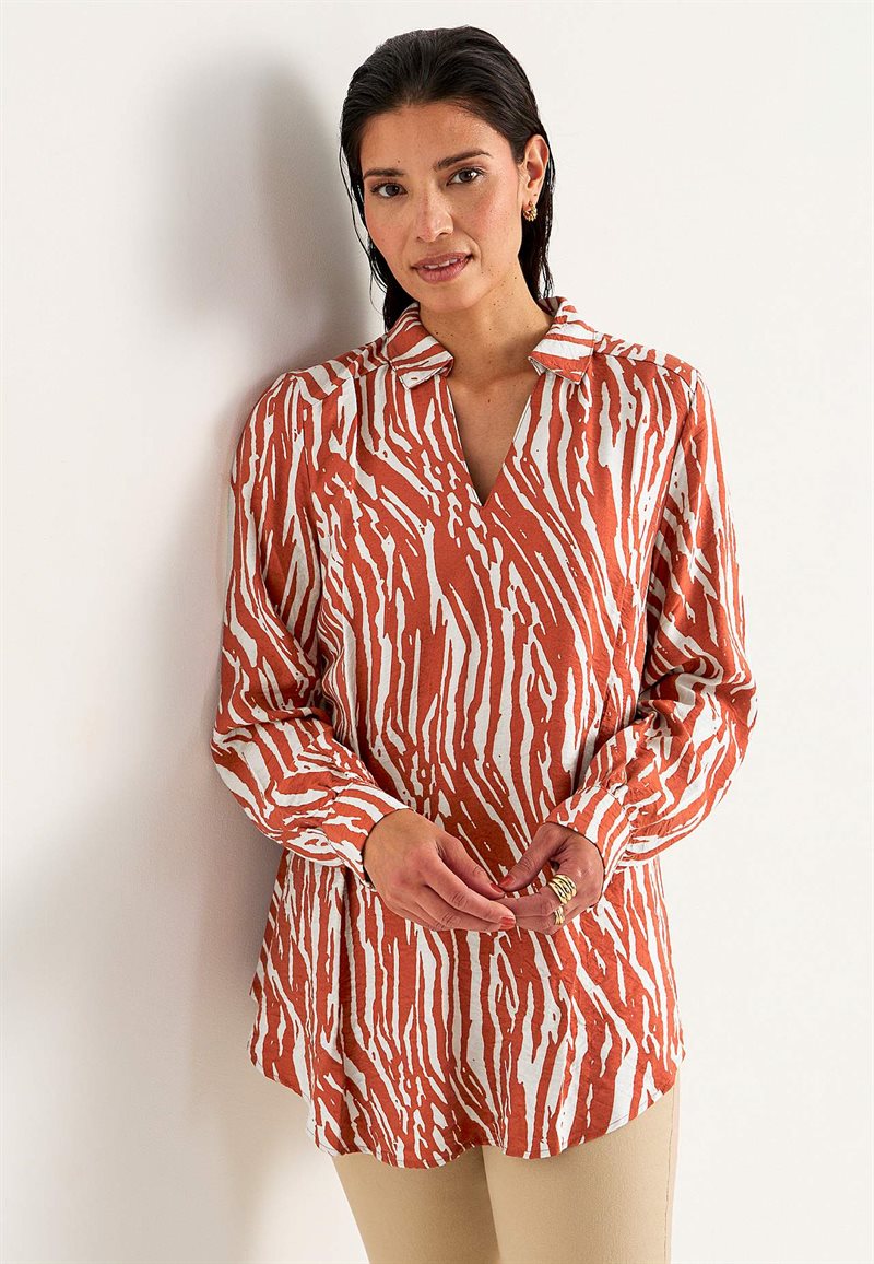 LÃ¥ngÃ¤rmad, vÃ¤vd tunika 31150