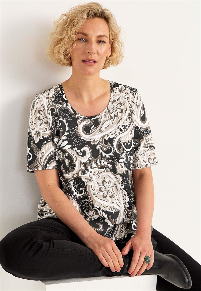 Product Image for Trikåtopp med korta ärmar