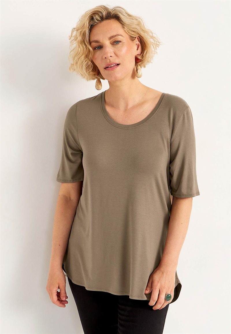 Product Image for Trikåtopp med korta ärmar