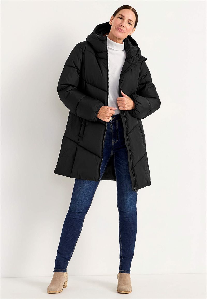 Product Image for Lång jacka med fluffig vaddering