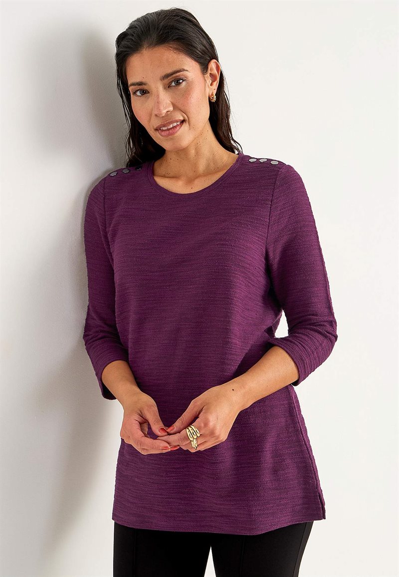 Trikåtunika med struktur 35323