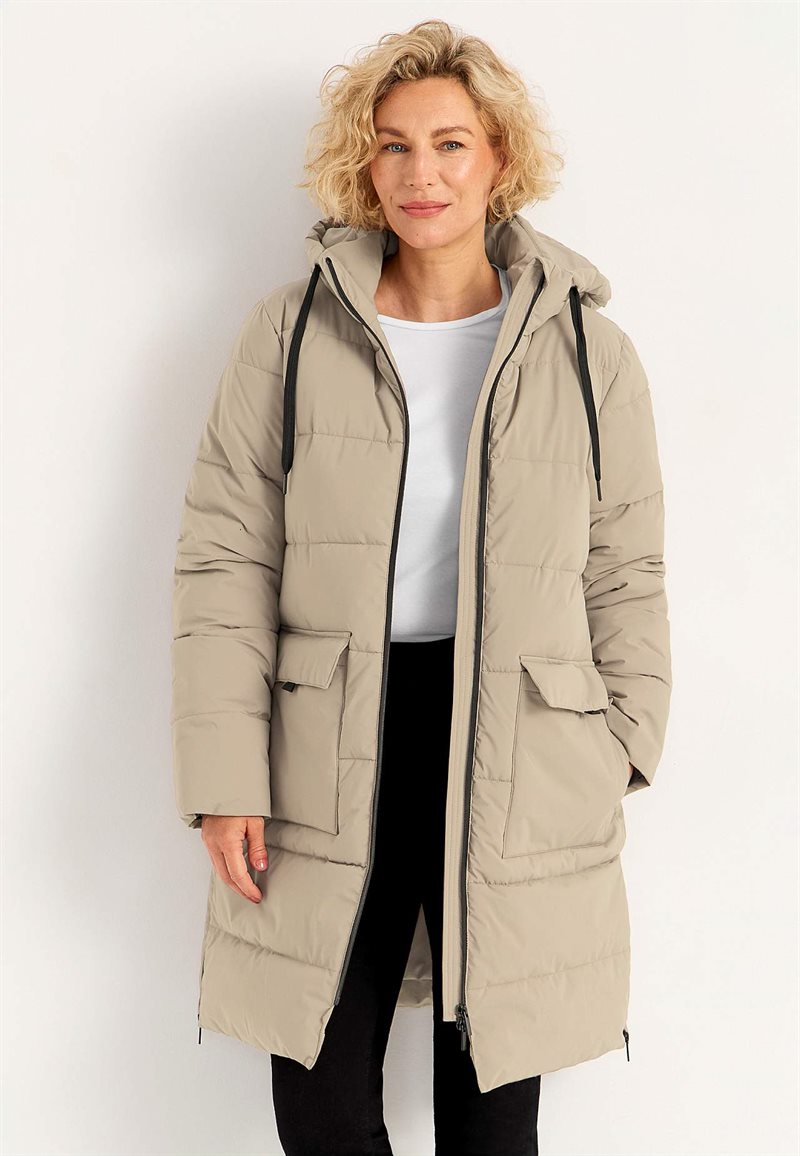 Varm kappa med sidodragkedjor nertill 31903