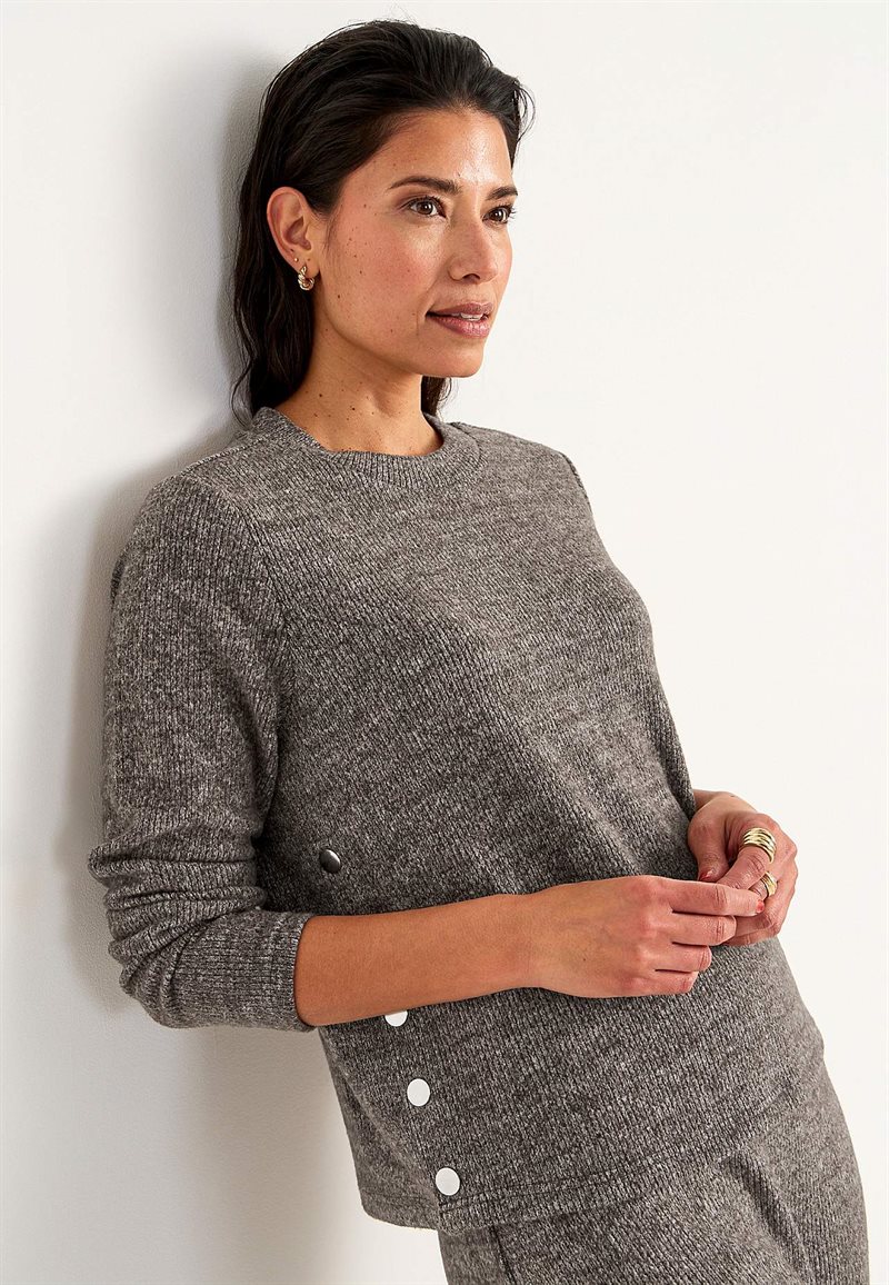 Supermjuk tröja med knappar 31929