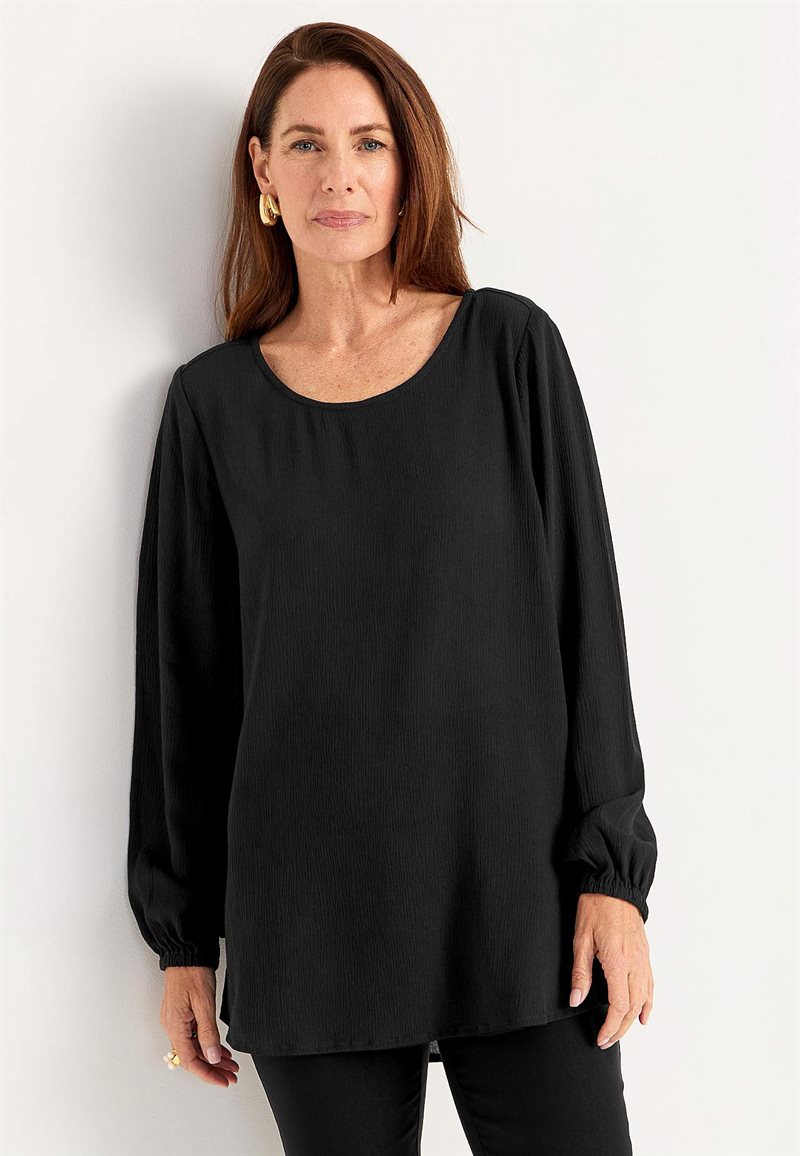 Product Image for Tunika med strukturvävt tyg