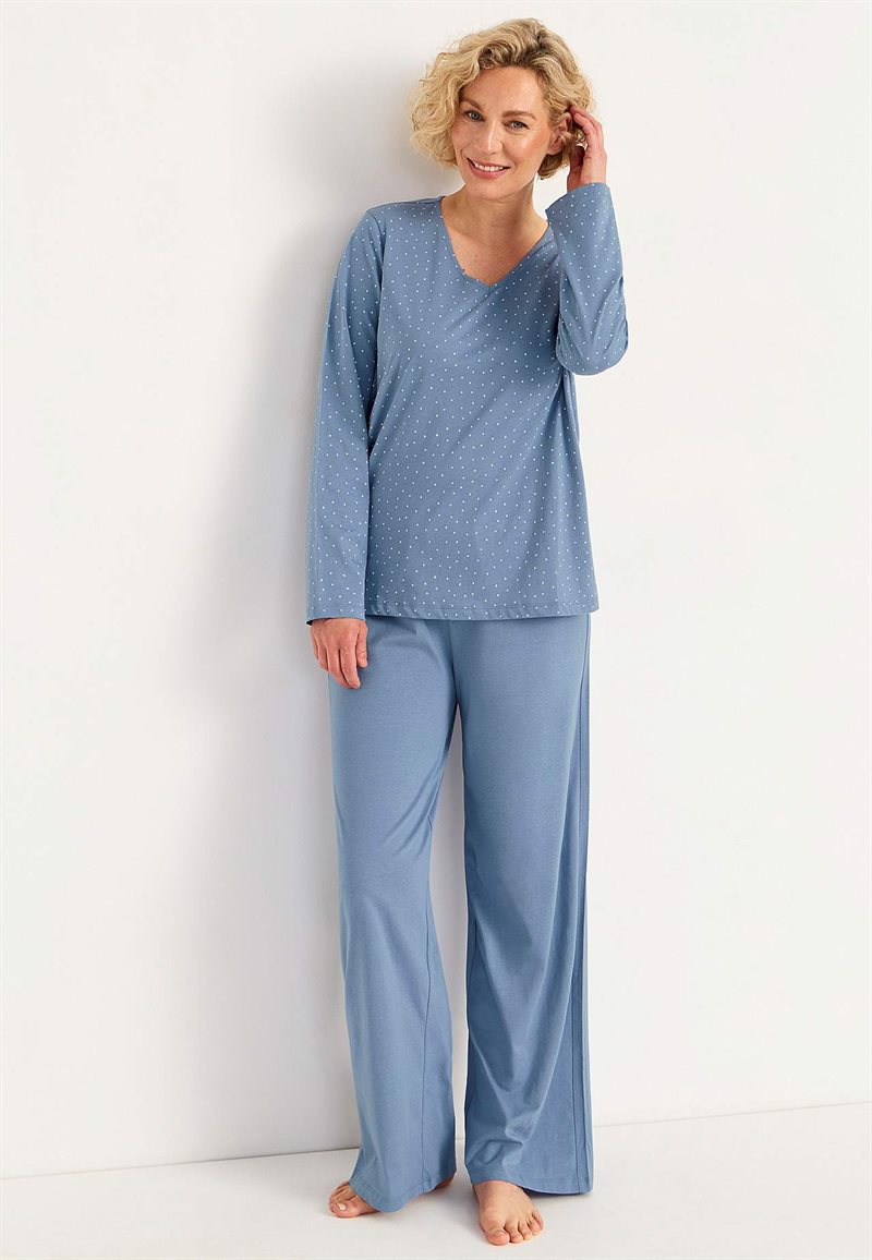 Tvådelad pyjamas med prickar