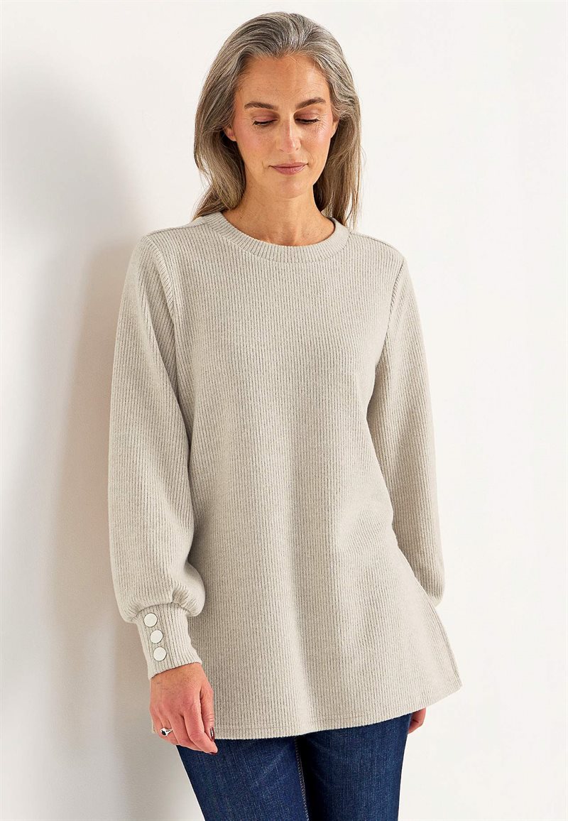 Supermjuk tunika med melerade färger 32186