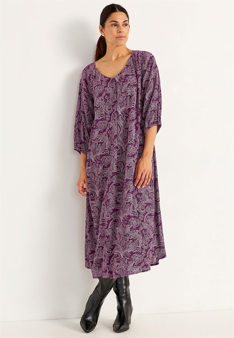 MÃ¶nstrad klÃ¤nning med knappar 32224