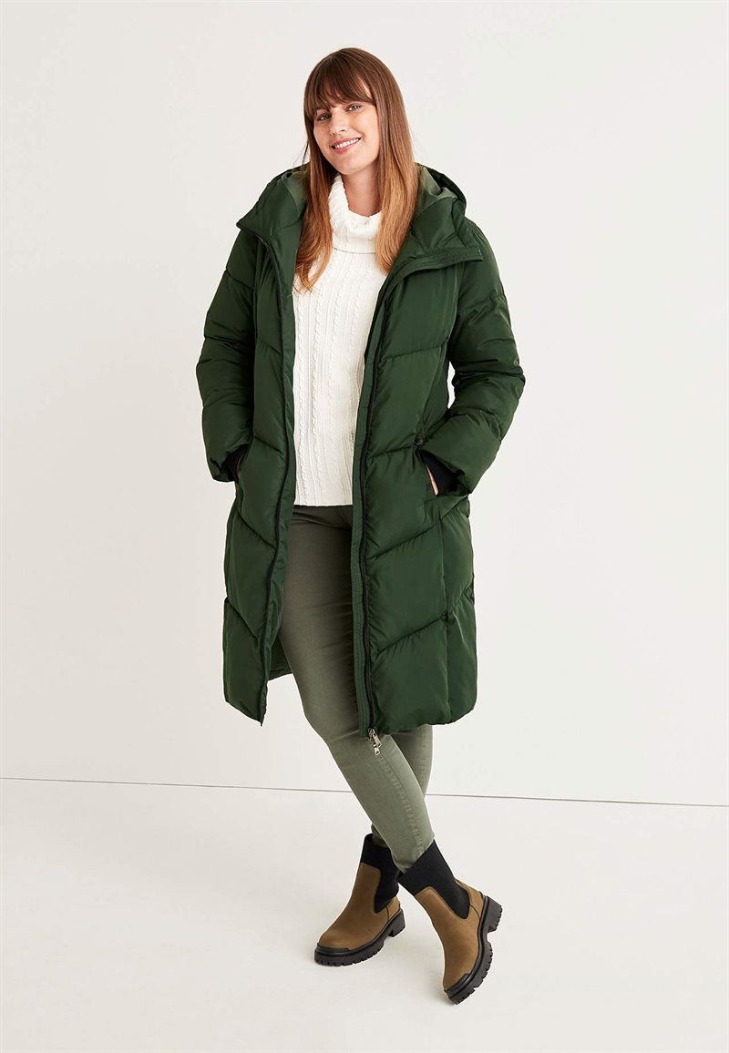 Lång kappa med fluffig vaddering Veronica