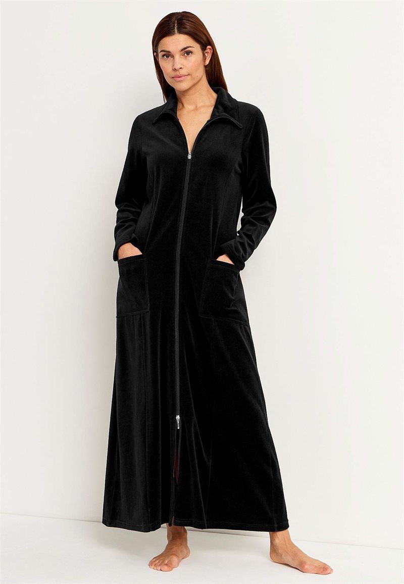 Product Image for Lång morgonrock i velour