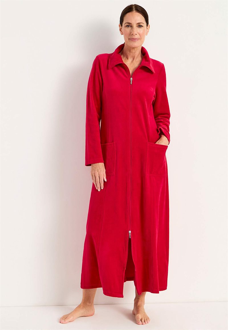 Product Image for Lång morgonrock i velour