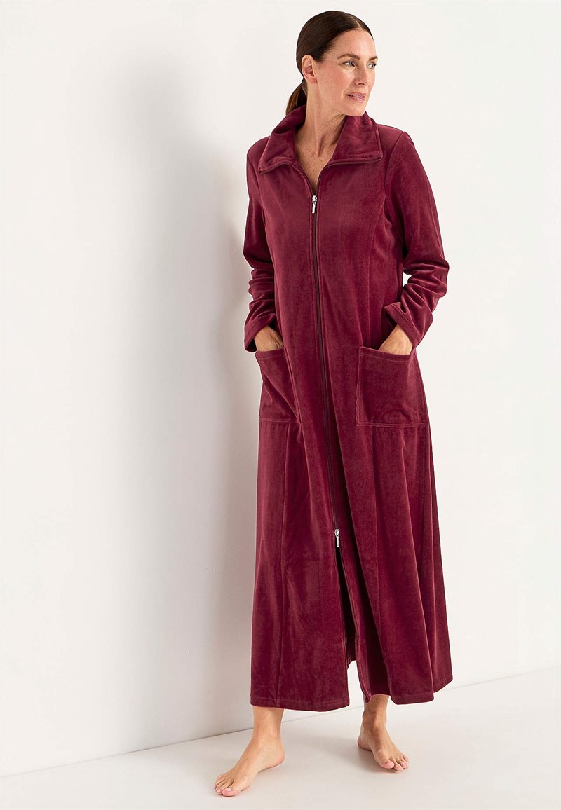 Product Image for Lång morgonrock i velour