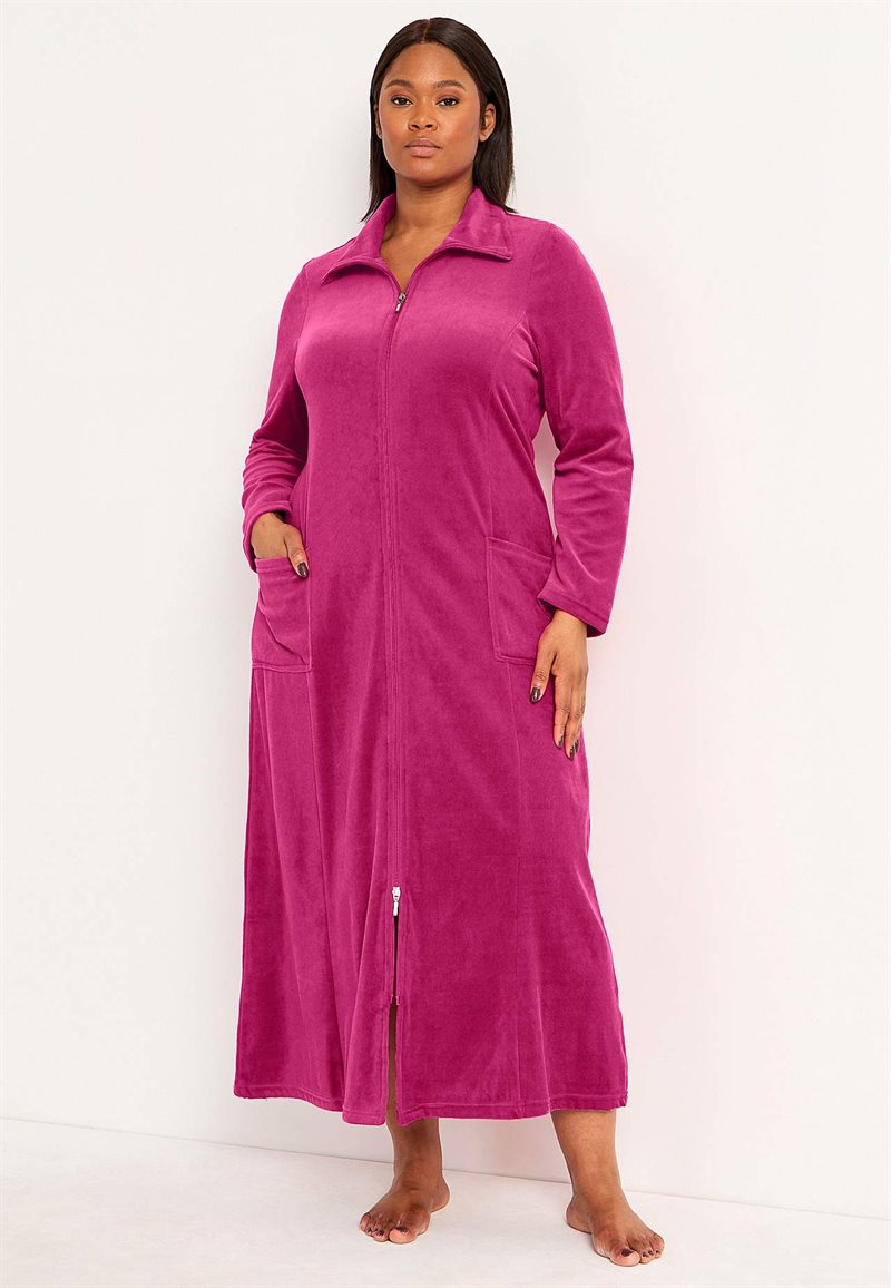 Product Image for Lång morgonrock i velour