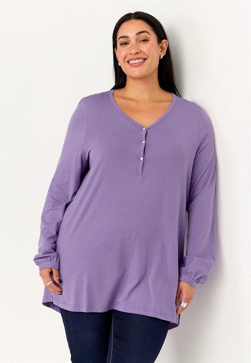 Trikåtunika med v-ringning Linnea 26417