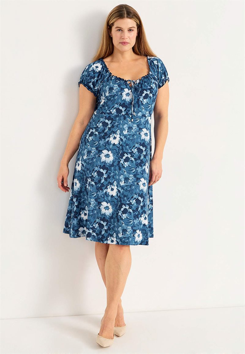 Mönstrad singoallaklänning Monica 26756