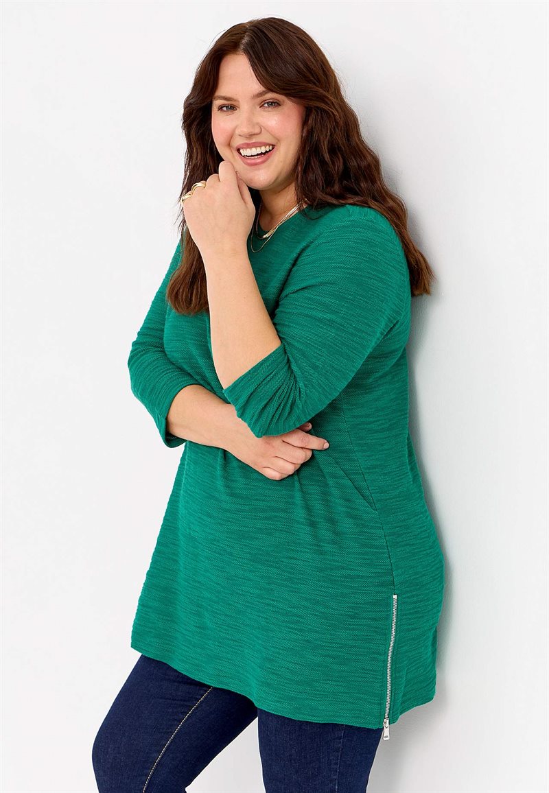 Mjuk tunika med 3/4-långa ärmar Vicky 27272