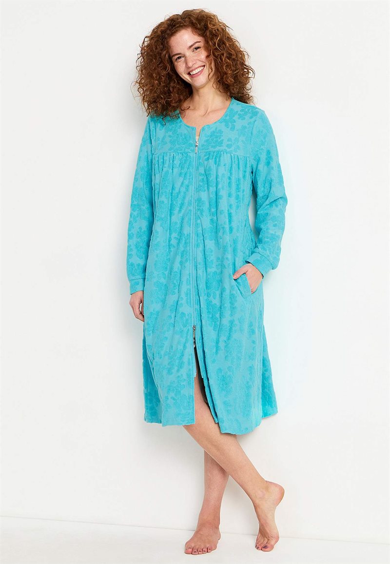 Product Image for Morgonrock i bomullstrikå Inez