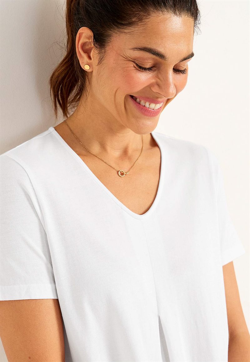 V-ringad trikåtopp 28757