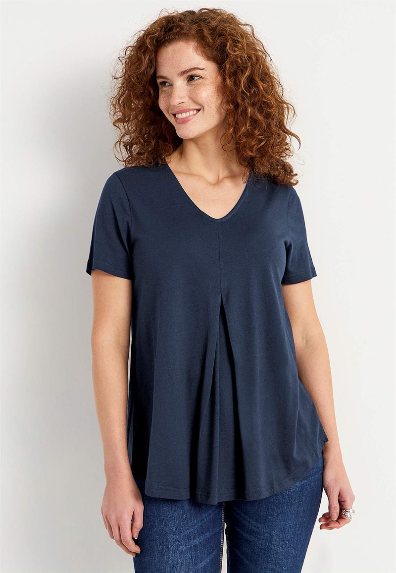 V-ringad trikåtopp 28750