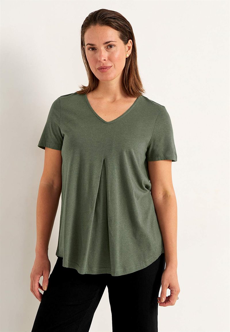 V-ringad trikåtopp 28775